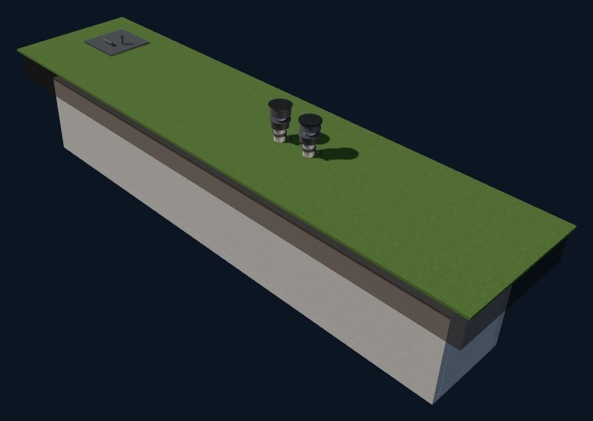3D prehliadka krytu CO-MODUL 2400 – náhľad scény